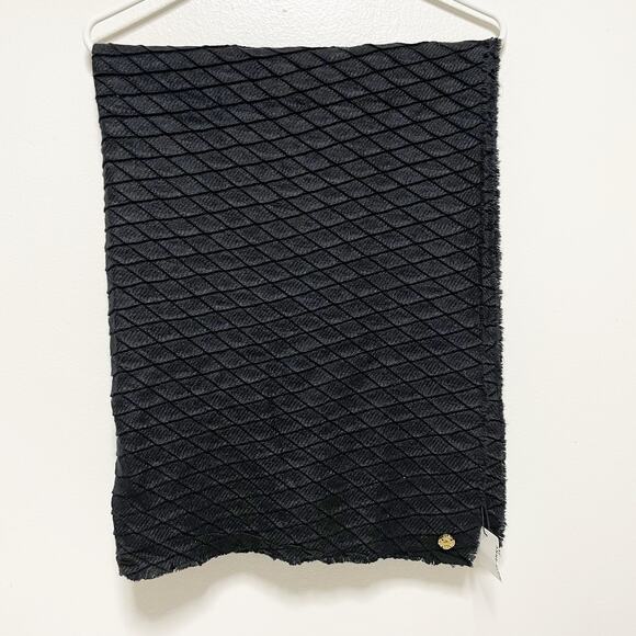 New! Anne Klein Black Diamond Pleated Wrap - Picture 3 of 8